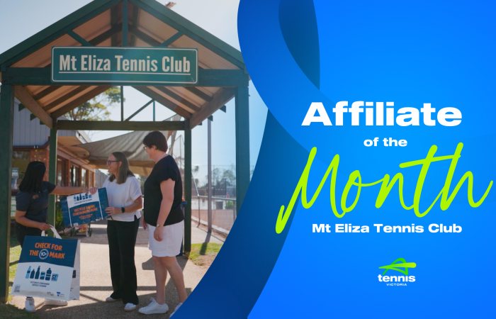 Tennis Victoria Affiliate of the Month feature on Mt Eliza Tennis Club