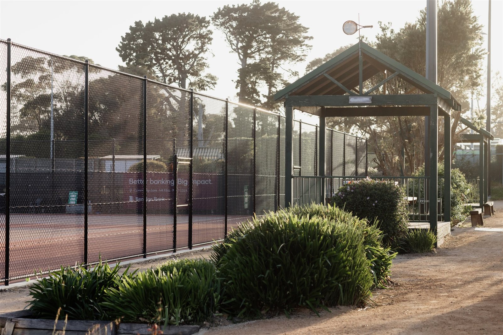 Court at Mt Eliza Tennis Club ready to play